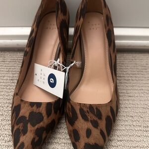 A New Day Leopard Print Pointed Toe Pumps – Size 9 – New With Tags